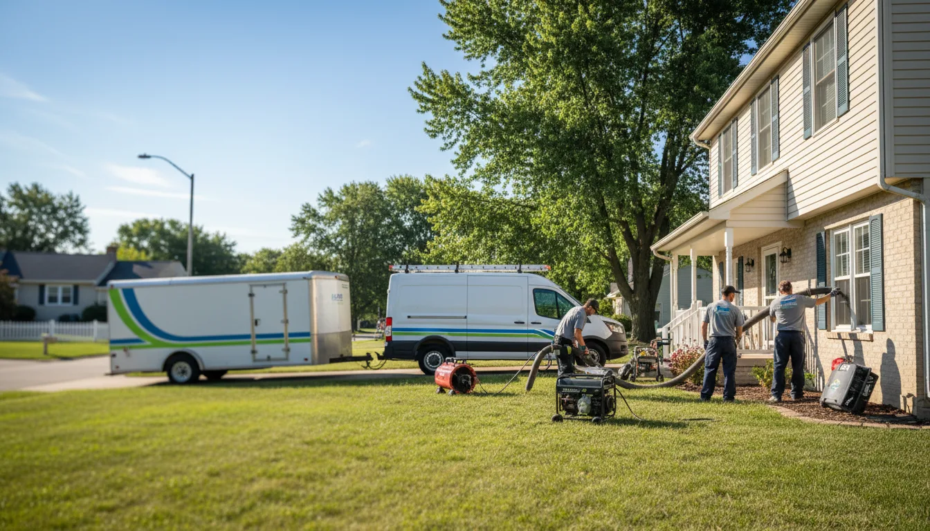Flooded Basement Restoration And Cleanup With Repair in Sharon, WI near me